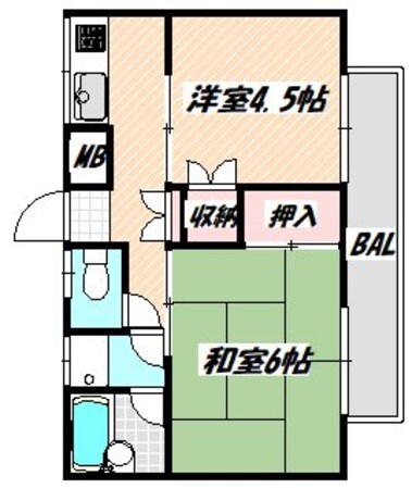 北国分駅 徒歩14分 2階の物件間取画像